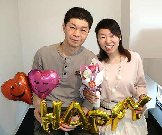 札幌(北海道)男性40代･女性30代のご成婚カップル